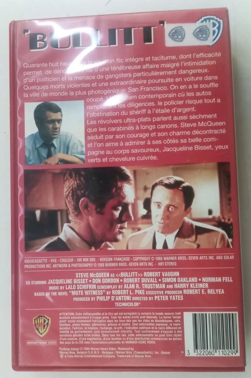 VHS Bullitt – Steve McQueen, Robert Vaughn – photo 4